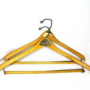 Vintage "Wishbone" J.T Batts wooden suit hangers